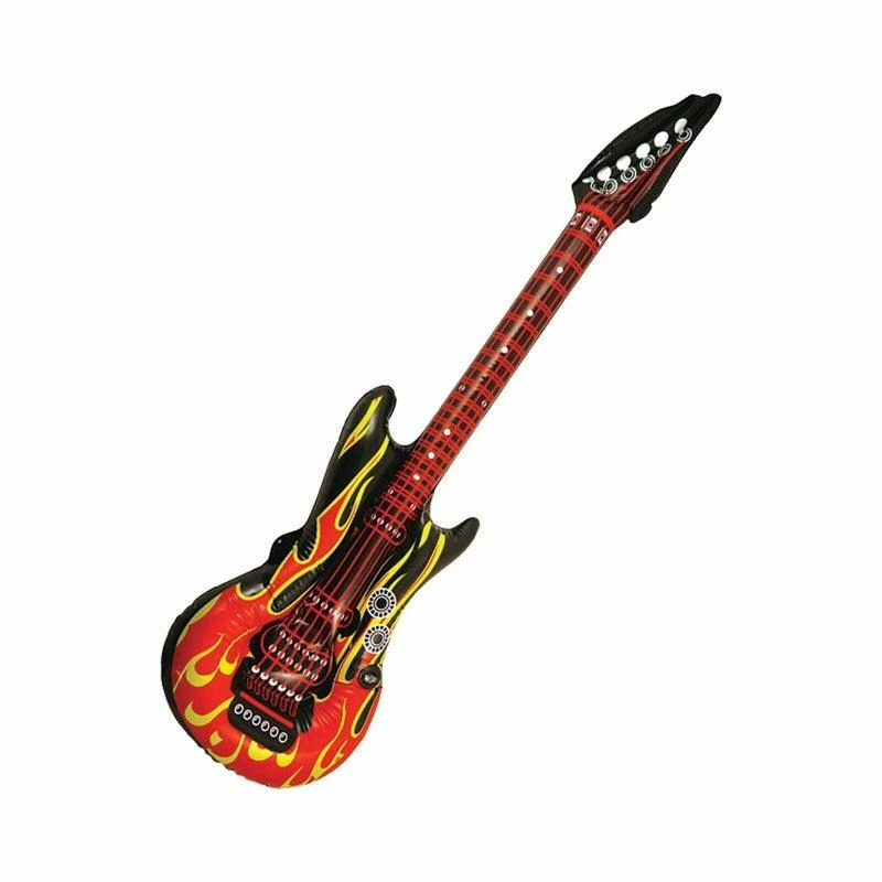 Henbrandt 106cm Inflatable Flaming Guitar Flame Blow Up Fancy Dress Party Prop 1 Henbrandt 106cm Inflatable Flaming Guitar Flame Blow Up Fancy Dress Party Prop