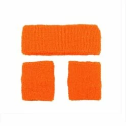 80s Neon Sweatbands & Wristbands Adult Unisex Fancy Dress Disco Accessory