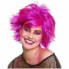 80s Pink Chic Wig Fancy Dress Accessory