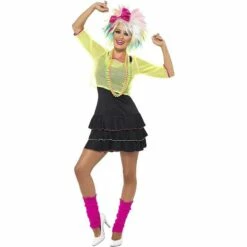 Smiffys 80's Pop-Tussi Costume With Top Dress And Headband -Henbrandt Shop 80s Pop Tussi costume with top dress and headband 3