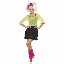 Smiffys 80's Pop-Tussi Costume With Top Dress And Headband -Henbrandt Shop 80s Pop Tussi costume with top dress and headband 7