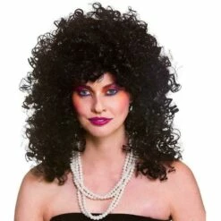 80s Wild Curl Wig Fancy Dress Accessory