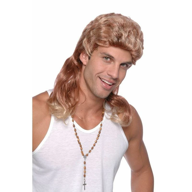 Adult 2 Tone Mullet Wig 80s Pop Star Fancy Dress Costume Accessory 1 Adult 2 Tone Mullet Wig 80s Pop Star Fancy Dress Costume Accessory