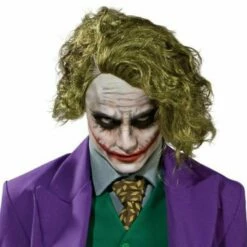 Adult Green Joker Wig Official Halloween Batman Fancy Dress Costume Accessory