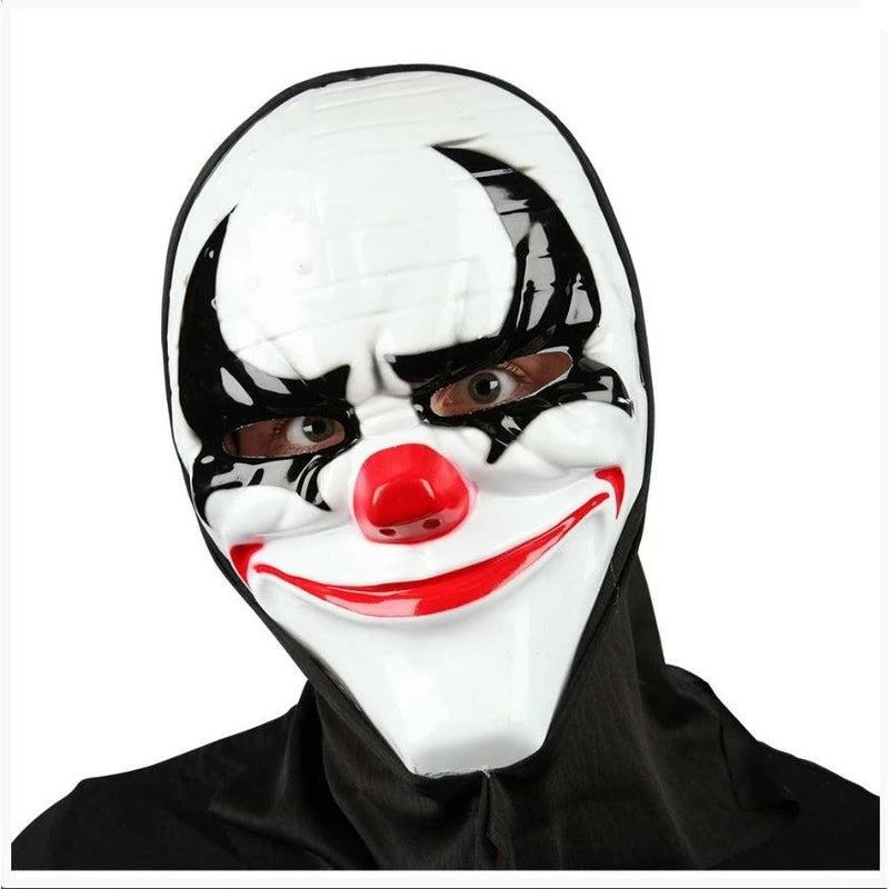 Adult Hooded Freaky Clown Masks Scary Evil Halloween Fancy Dress Accessory 2 Adult Hooded Freaky Clown Masks Scary Evil Halloween Fancy Dress Accessory - Image 2