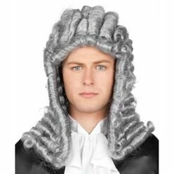Boland Adult Judge Wig Grey Barrister Lawyer Court Fancy Dress Costume Accessory