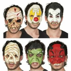 Boland Adult Latex Horror Masks Scary Halloween Fancy Dress Costume Accessory