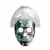 Adult Light Up White Hockey & Skull Mask Halloween Fancy Dress