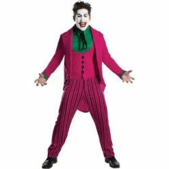 Adult Men's DC Comic The Joker 1966 Version Fancy Dress Costume