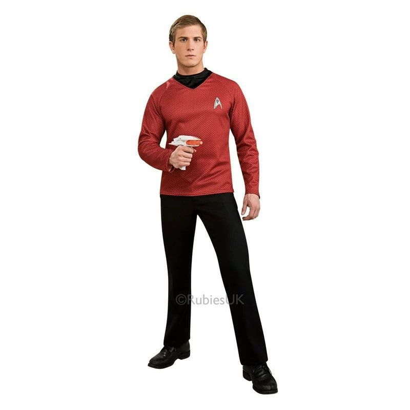 Adult Mens Deluxe Star Trek Shirts Movie Fancy Dress Costume Adult Outfit 2 Adult Mens Deluxe Star Trek Shirts Movie Fancy Dress Costume Adult Outfit - Image 2
