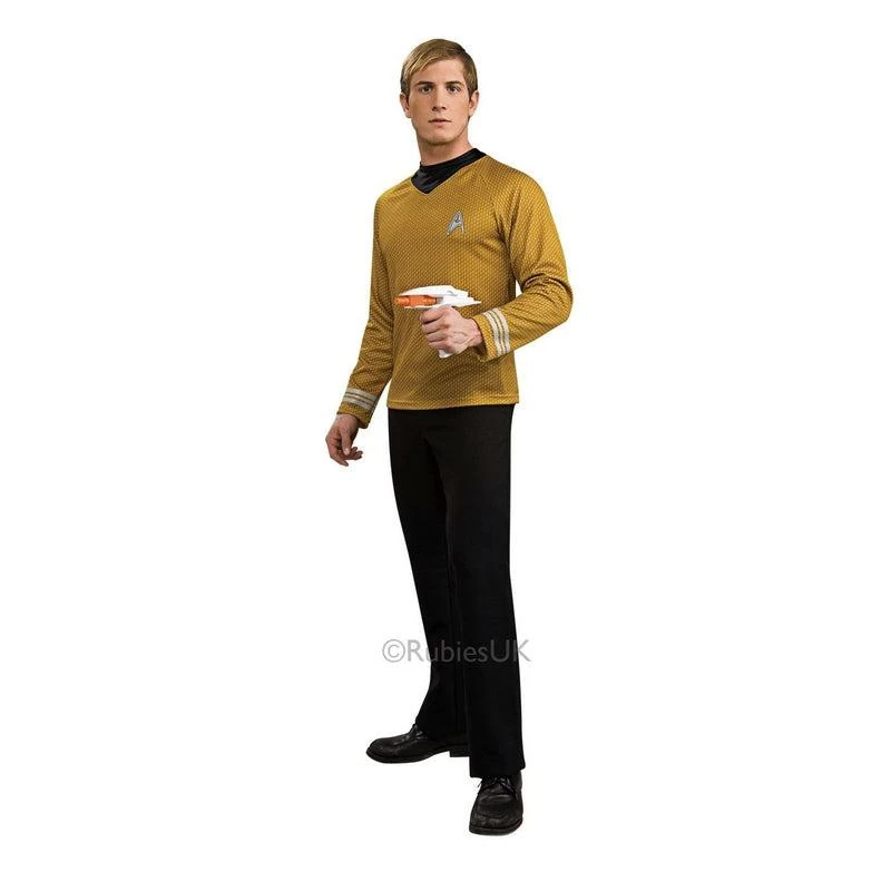 Adult Mens Deluxe Star Trek Shirts Movie Fancy Dress Costume Adult Outfit 1 Adult Mens Deluxe Star Trek Shirts Movie Fancy Dress Costume Adult Outfit