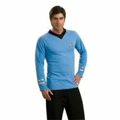 Adult Mens Original Star Trek Shirts Spock Kirk Scotty Fancy Dress Costume -Henbrandt Shop Adult Mens Original Star Trek Shirts Spock Kirk Scotty Fancy Dress Costume 3