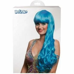 Boland Adult Oceana Ice Blue Mermaid Wig 5 Boland Adult Oceana Ice Blue Mermaid Wig -Henbrandt Shop Adult Oceana Ice Blue Mermaid Wig 3