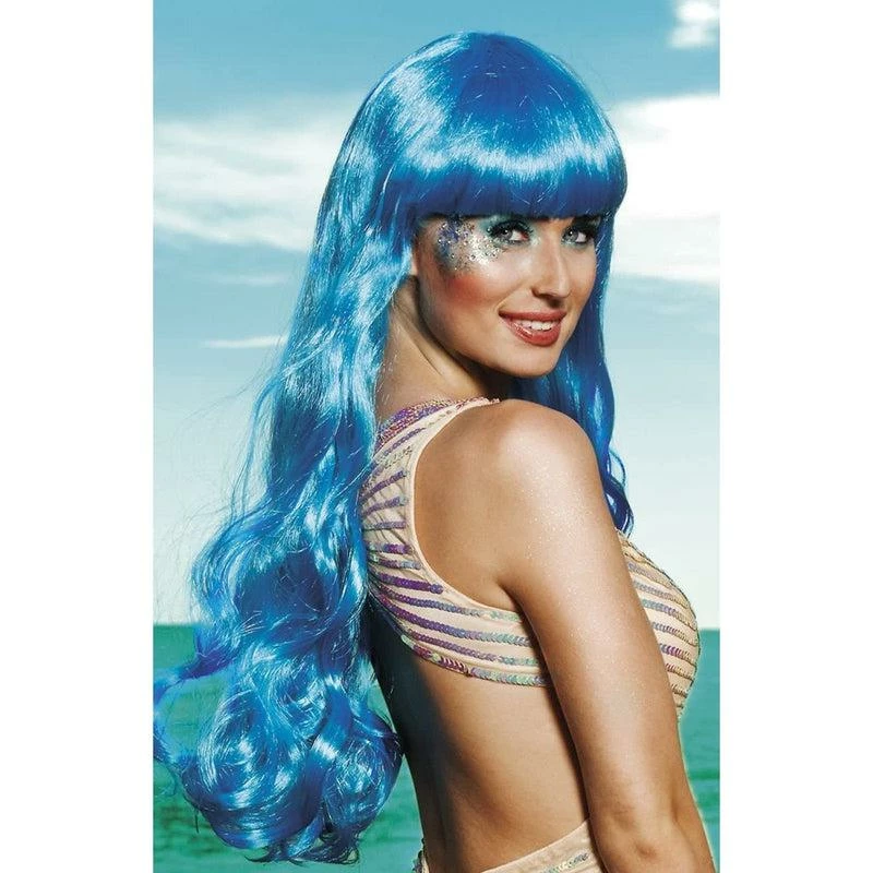 Boland Adult Oceana Ice Blue Mermaid Wig 1 Boland Adult Oceana Ice Blue Mermaid Wig