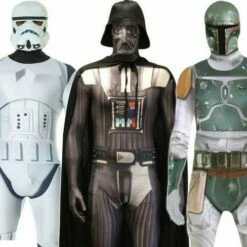 Adult Official Star Wars Morphsuits Halloween Fancy Dress Costume Outfit