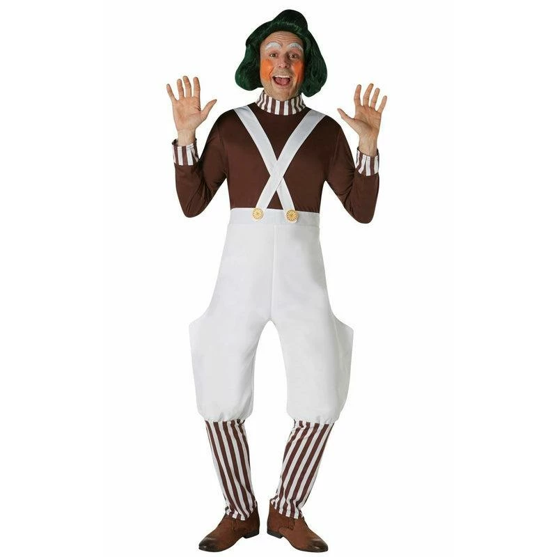 Adult Oompa Loompa Wig Fancy Dress Chocolate Factory Costume Accessory 1 Adult Oompa Loompa Wig Fancy Dress Chocolate Factory Costume Accessory