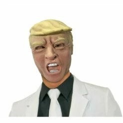 Adult Rubber Donald Trump Face Mask Celebrity President Fancy Dress Outfit