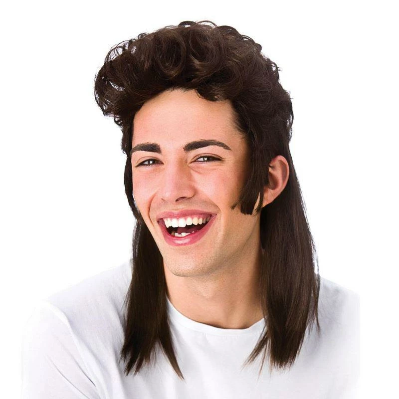 Adult Unisex 80's Mullet Wig Fancy Dress Costume Accessory 4 Adult Unisex 80's Mullet Wig Fancy Dress Costume Accessory - Image 4