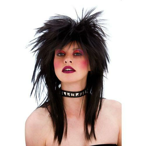Adult Unisex 80's Spikey Punk Rocker Wig Fancy Dress Accessory 3 Adult Unisex 80's Spikey Punk Rocker Wig Fancy Dress Accessory - Image 3