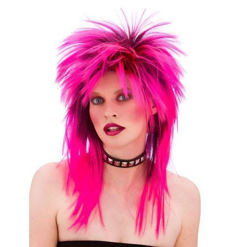 Adult Unisex 80's Spikey Punk Rocker Wig Fancy Dress Accessory 4 Adult Unisex 80's Spikey Punk Rocker Wig Fancy Dress Accessory - Image 4