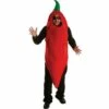 Adult Vindaloo Chilli Man Costume Red Pepper Food Fancy Dress