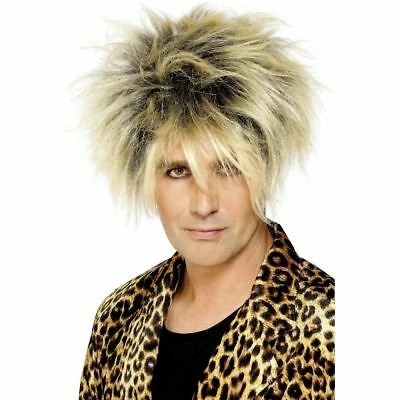 Smiffys Adult Wild Boy Wig 80s Pop Star Rod Stewart Mens Fancy Dress Accessory 2 Smiffys Adult Wild Boy Wig 80s Pop Star Rod Stewart Mens Fancy Dress Accessory - Image 2