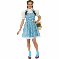 Adult Women's Official Dorothy Wizard Of Oz Fancy Dress Costume Party Outfit