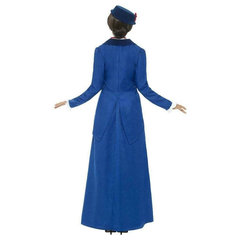 Smiffys Adult Women's Victorian Nanny Mary Poppins Style Fancy Dress Costume Party Outfit 3 Smiffys Adult Women's Victorian Nanny Mary Poppins Style Fancy Dress Costume Party Outfit - Image 3