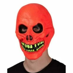 Adults Neon UV Skull Mask Fancy Dress Halloween 5 Adults Neon UV Skull Mask Fancy Dress Halloween -Henbrandt Shop Adults Neon UV Skull Mask Fancy Dress Halloween 3