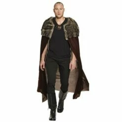 Boland Adults Night Hunter Fur Cape Game Of Thrones Fancy Dress Costume Accessory