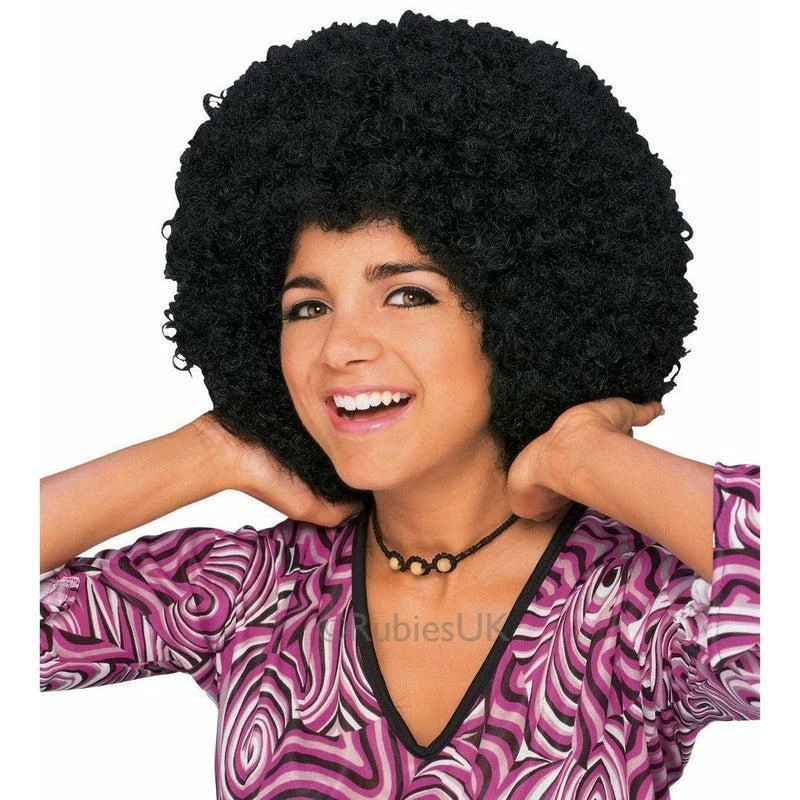 Black Afro Wig Disco 70s 80s FancvY Dress Costume Accessory 1 Black Afro Wig Disco 70s 80s FancvY Dress Costume Accessory