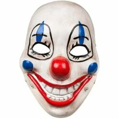 Boland Scary Clown Plastic Face Mask