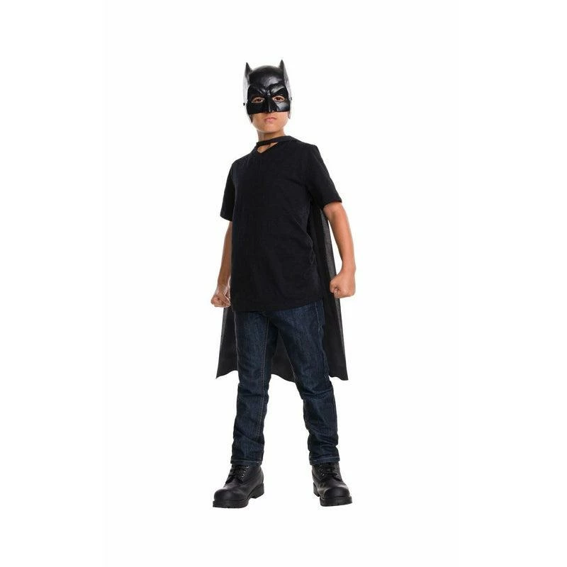 Boys Batman Dawn Of Justice Mask & Cape Set Superhero Fancy Dress Costume 2 Boys Batman Dawn Of Justice Mask & Cape Set Superhero Fancy Dress Costume - Image 2