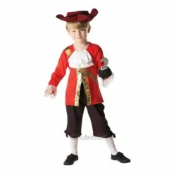 Boys Captain Hook Costume Disney Pirate Book Week Fancy Dress Child Outfit