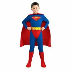 Boys Classic Superman Costume Licensed Child Kids Super Hero Fancy Dress Outfit -Henbrandt Shop Boys Classic Superman Costume Licensed Child Kids Super Hero Fancy Dress Outfit 3