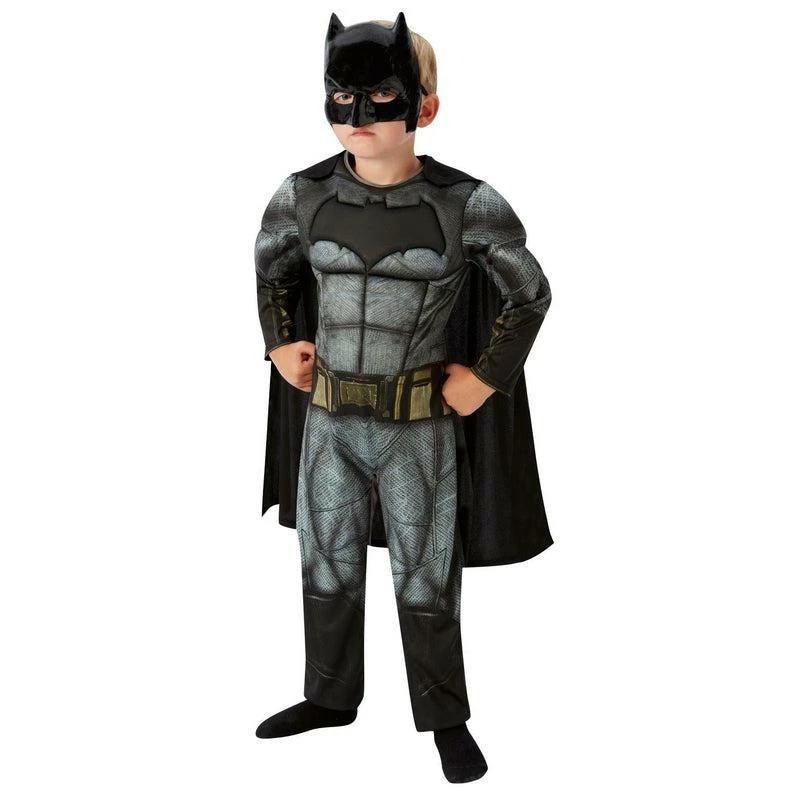 Boys Deluxe Batman Costume Superhero Justice League Halloween Fancy Dress Outfit 3 Boys Deluxe Batman Costume Superhero Justice League Halloween Fancy Dress Outfit - Image 3
