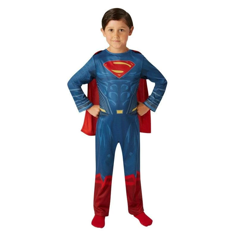 Boys Superman Costume Justice League Superhero Fancy Dress Outfit 4 Boys Superman Costume Justice League Superhero Fancy Dress Outfit - Image 4