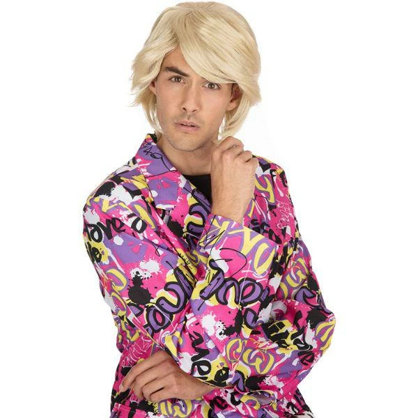 Bristol Novelty 1980s Side Parting Wig Adult Fancy Dress Costume Accessory 2 Bristol Novelty 1980s Side Parting Wig Adult Fancy Dress Costume Accessory - Image 2