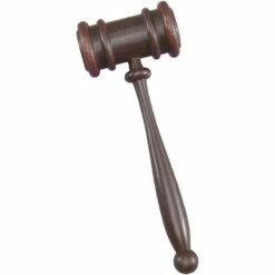 Bristol Novelty Judges Gavel Hammer Adult Fancy Dress Accessory