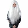 Bristol Novelty Wizard Wig & Long Beard Adult Fancy Dress Accessory