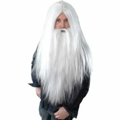 Bristol Novelty Wizard Wig & Long Beard Adult Fancy Dress Accessory