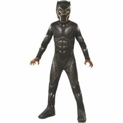 Child Unisex Marvel Avengers Endgame Black Panther Fancy Dress Costume