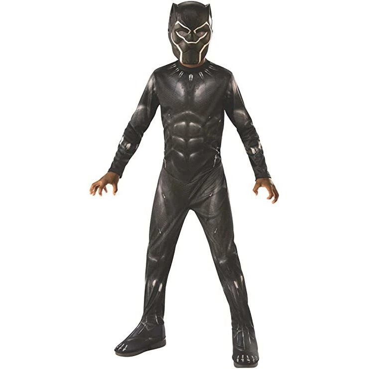 Child Unisex Marvel Avengers Endgame Black Panther Fancy Dress Costume 1 Child Unisex Marvel Avengers Endgame Black Panther Fancy Dress Costume