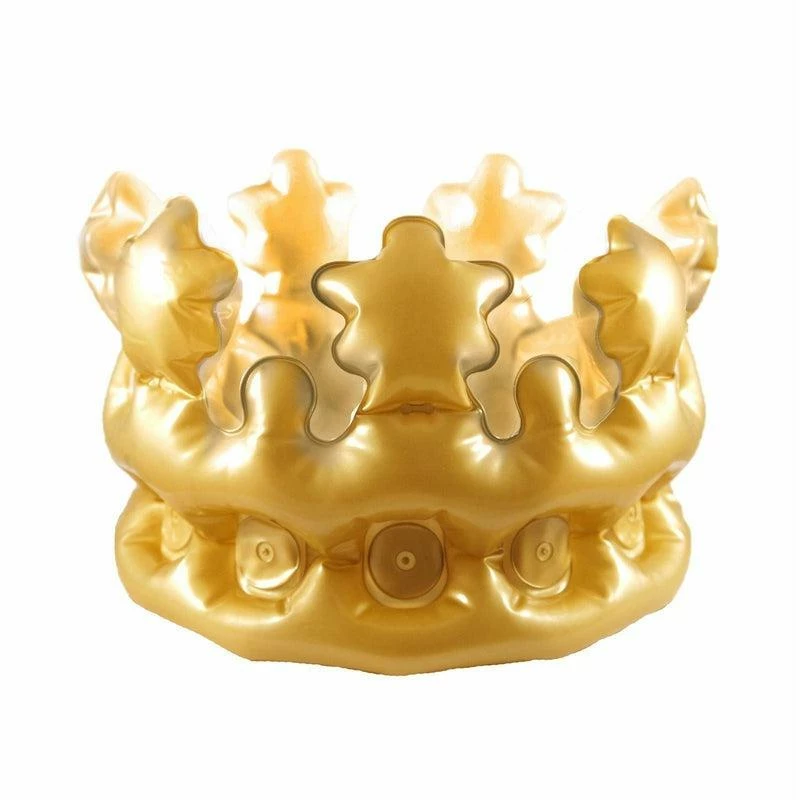 Henbrandt Childrens Inflatable Gold Crown Hat Queen Prince Princess Fancy Dress 1 Henbrandt Childrens Inflatable Gold Crown Hat Queen Prince Princess Fancy Dress