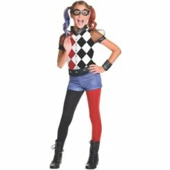 Deluxe Harley Quinn Costume Girls Fancy Dress 5 Deluxe Harley Quinn Costume Girls Fancy Dress -Henbrandt Shop Deluxe Harley Quinn Costume Girls Fancy Dress 3