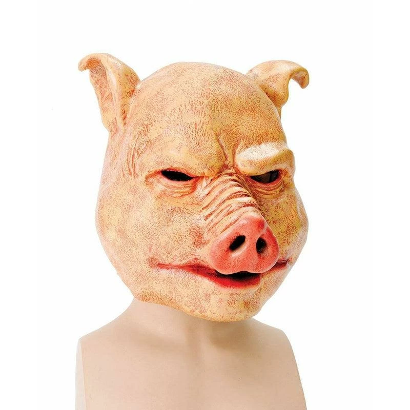 Deluxe Horror Latex Pig Mask Halloween Evil Scary Animal Fancy Dress Costume 1 Deluxe Horror Latex Pig Mask Halloween Evil Scary Animal Fancy Dress Costume