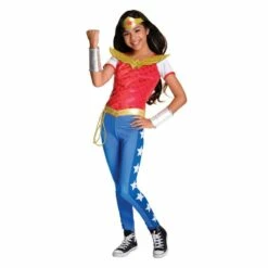Deluxe Wonder Woman Superhero Childs Fancy Dress Costume