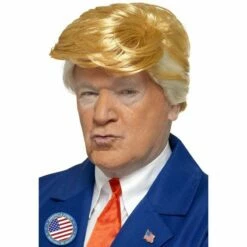 Smiffys Donald Trump Blonde President Wig American Fancy Dress Costume Accessory