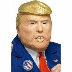 Smiffys Donald Trump Latex Mask US President Fancy Dress