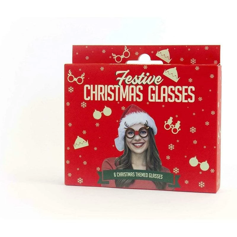 GIFT REPUBLIC Festive Christmas Glasses Pack Of 6 Xmas Themed Party Accessory Funny Adults 4 GIFT REPUBLIC Festive Christmas Glasses Pack Of 6 Xmas Themed Party Accessory Funny Adults - Image 4